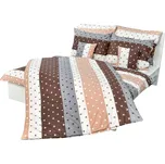 Stanex Ložní povlečení krepové Agnes (LS201) ROZMĚR: 140x220 cm + polštář (90x70 cm)