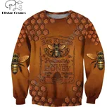 Unisex mikina Chovatel včel 3D potisk Chovatel včel Velikost: 7XL, Barva (Varianta): Mikina