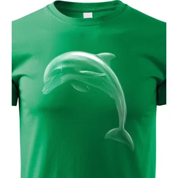 Chlapecké tričko Dětské tričko Delfín, Barva Zelená, Velikost 110 cm/4 roky, Canvas Dětské tričko Bezvatriko.cz 1969