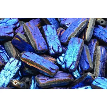 Korálek Obdélníkové květinové korálky 3643 (20x8 mm)