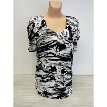 Dámská tunika Top halenka BLÁŽKA, Velikost XXL 48, Materiál 96% Viskoza 4% Lycra, Rukáv Krátký rukáv