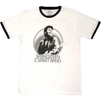 Zahraniční hudba Merch Bruce Springsteen: Bruce Springsteen Unisex Ringer T-shirt: Nyc (back Print) (x-large) XL