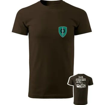 Pánské tričko Tričko 141. zásobovací prapor (Pardubice) - T815 8x8 - hnědá