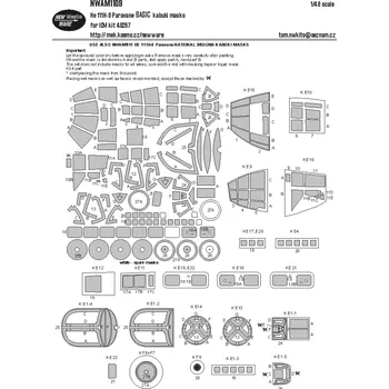 Plastikový model New Ware 1/48 Mask He 111H-8 Paravane BASIC (ICM 48267)