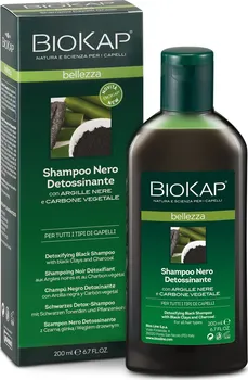 Šampon Biosline Biokap detoxikační šampon na vlasy s černým jílem a aktivním uhlím 200 ml