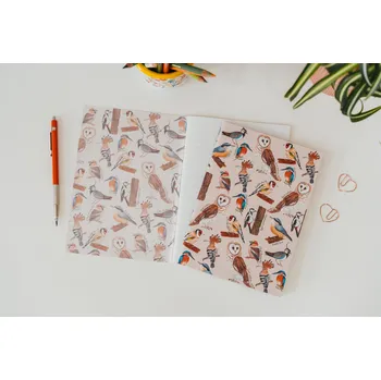 Sešit ePiPí Sešit A5 - Ptáci na růžové Listy sešitu: Linky