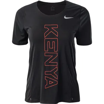 Dámské tričko Dámské Tričko s krátkým rukávem NIKE W NK KENYA CITY SLEEK TOP SS CV0385-010 – Černá S