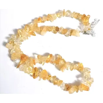 Náhrdelník Citrínový náhrdelník krátký cca 45 cm