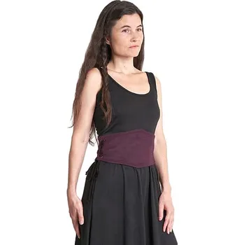 Karnevalový kostým imago Dámský úzký korzet - vínový, velikost L/XL