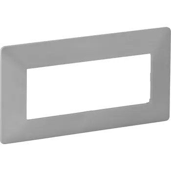 Elektrická zásuvka Legrand VALENA LIFE dekorační rámeček 5ti modulový HLINÍK /754136/