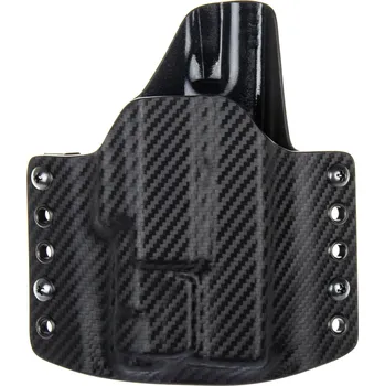 Příslušenství pro sportovní střelbu RH Holsters OWB - Glock 19/23/32 + Inforce APLc- vnější kydexové pouzdro - poloviční sweatguard - carbon/černá Pouzdro je pro: Levák