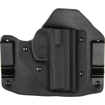 Příslušenství pro sportovní střelbu RH Holsters H/IWB - CZ 75 P-01 Ω - CZ 75 D Compact - CZ 75 Compact Shadow Line - hybridní vnitřní kydexové pouzdro - poloviční sweatguard - černá Pouzdro je pro: Levák, Typ uchycení: Ocelové spony