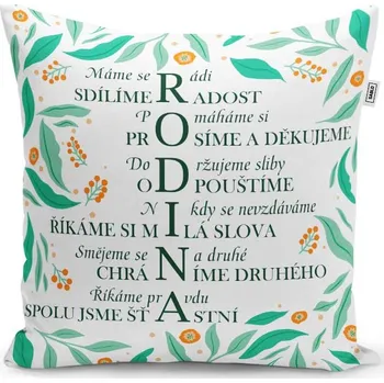 Polštář Sablio Polštář Rodina 2: 40x40 cm