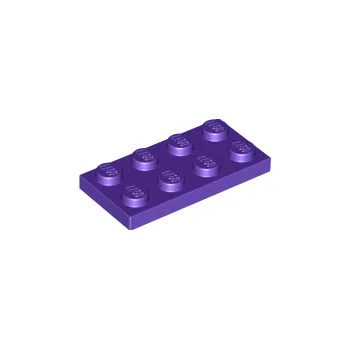 Stavebnice LEGO 3020 Dark Purple Plate 2 x 4 (Tmavě fialová deska 2 x 4)