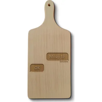 Kuchyňské prkénko Sablio Prkénko Miluji tě, OK