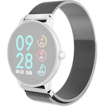 Řemínek na hodinky Náhradní řemínek pro CARNEO SlickFit+ stříbrný