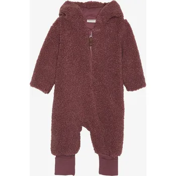 Kojenecký overall Minymo kojenecký Teddy overal s kapucí 113291 - 4598 Velikost: 62 Teddy, kapuce s ušima