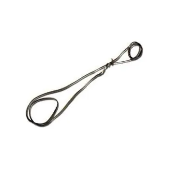 Obojek pro psa Zubíček - výroba loveckých potřeb Kožené vypouštěcí vodítko – vypouštění od pasu - Vypouštění klešťová karabina