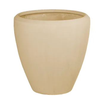 Květináč Moderní květináč Baq Polystone Plain, Couple Natural 65x65cm