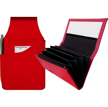 Peněženka Kasírka a kapsa na kasírku RED + opasek zdarma