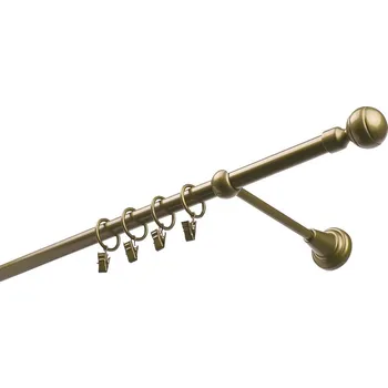 Garnýž kovová 440 cm jednořadá 16 paola zlatá antik