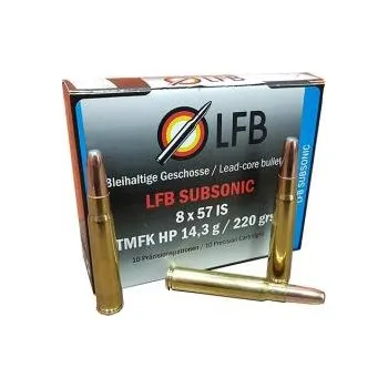Příslušenství pro sportovní střelbu LFB – Labor für Ballistik 8x57 JS LFB - Subsonic TMFK HP 14.3g / 220 grs 10 kusu