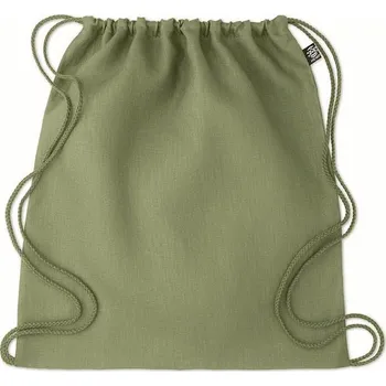 Stahovací batoh z konopí - NAIMA BAG, zelená