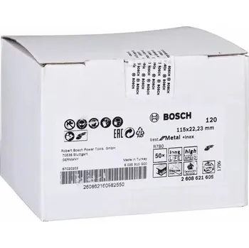 Brusný kotouč Fíbrový brusný kotouč R780, Best for Metal + Inox BOSCH 2608621609