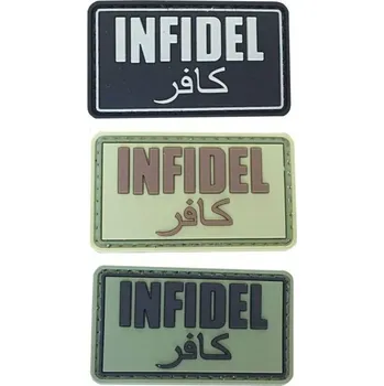 Nášivka PVC nášivka INFIDEL, zelená