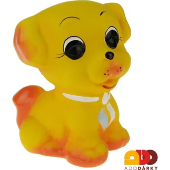 Pokladnička Pokladnička štěně žluté 15 cm (Kasička štěňátko)