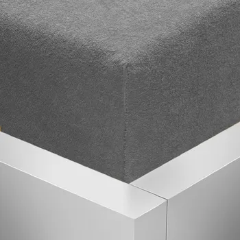 Prostěradlo Stanex Froté napínací prostěradlo tmavě šedé ROZMĚR: (š/d/v) 90 x 200 x 20 cm