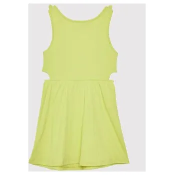 Dámské šaty United Colors Of Benetton Letní šaty 3HCGCV005 Žlutá Regular Fit 110