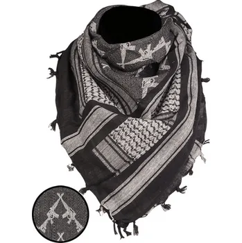 Shemagh s motivem pušek, Mil-Tec, černobílý