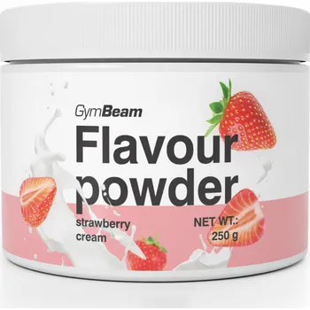 Přisada na vaření a pečení GymBeam Flavour powder 250 g jahodový krém