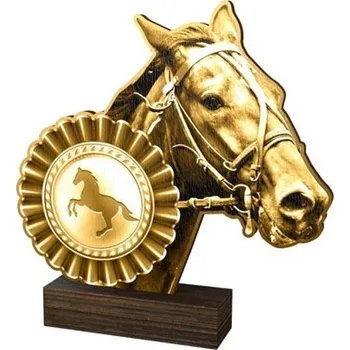 Poháry Bauer Dřevěná plaketa WF163 | Jezdectví