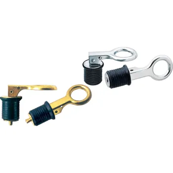 Vodácké vybavení Nerezová vypouštěcí zátka s neoprénovým špuntem, průměr 23 mm