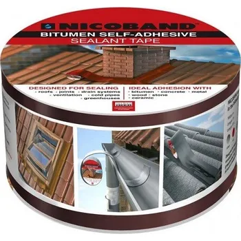 těsnicí páska DEHTOCHEMA-TN Těsnící páska 100 mm x 3 m asfaltová NICOBAND hliníková