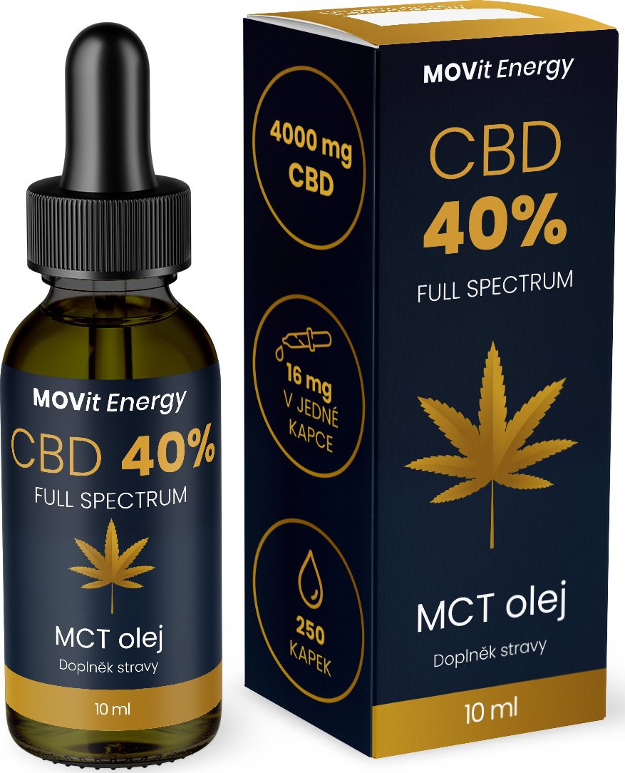 MOVit CBD 40% Full Spectrum MCT olej 10ml