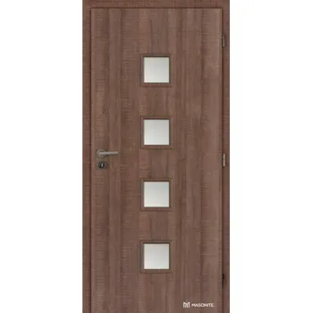 Interiérové dveře DOORNITE dveře vnitřní 80 cm QUADRA sklo laminované