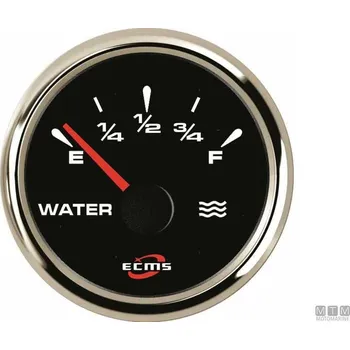 Palubní přístroje ECMS BLACK CHROME Provedení: Tlakoměr oleje 0-5 barů