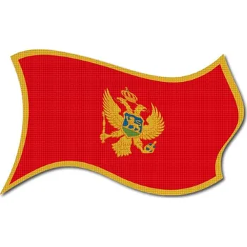 Vlajka Pelisport Nášivka Černá Hora vlajka vlající