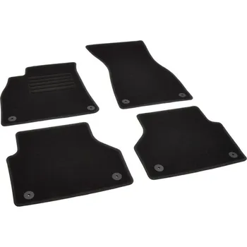 autokoberec Autokoberce textilní přesné černé / černé obšití - Audi A6 (Typ C8/4K) Allroad Combi (2018-2023) 5-dvéřový 5-sedadel