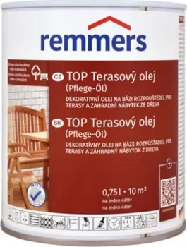 Olej na dřevo Remmers Top terasový olej na bázi rozpouštědel 750 ml