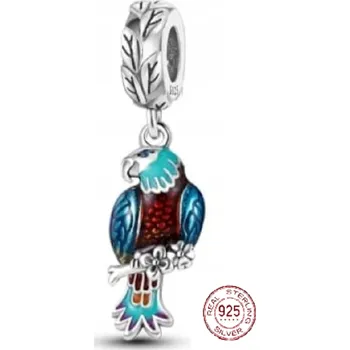 Přívěsek Charm Sterlingové stříbro 925 Orel modrý, přívěsek na náramek zvíře
