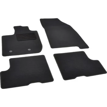 autokoberec Autokoberce textilní přesné černé / černé obšití - Dacia Duster II (Typ HM) (2018-2023) přihrádka pod sedadlem spolujezdce 5-sed