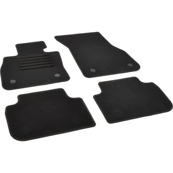 autokoberec Autokoberce textilní přesné černé / černé obšití - BMW 2er (Typ F44) Gran Coupe (2020-2023) 4-dvéřový 5-sedadel