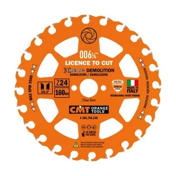 Pilový kotouč CMT XTreme Pilový kotouč na demoliční práce - D160x2,3 d20 Z24 HW 286.760.24H