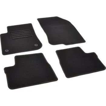 autokoberec Autokoberce textilní přesné černé / černé obšití - Peugeot 2008 I (2013-2020) 5-sedadel