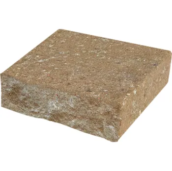 Zahradní obrubník DITON Tvárnice Muráno 7/25 základní kámen, stříška 250x250x70 mm latte