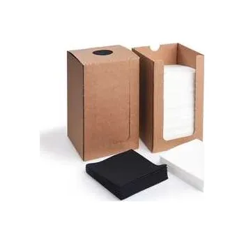 Papírový ubrousek Ubrousek PREMIUM černý 20 x 20 cm v boxu [100 ks],rychlé dodání